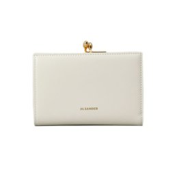 ジルサンダー Jil Sander 財布 二つ折り財布 折りたたみ財布 小銭入れ付き J07UI0015 P4840 106 GOJI PURSE SMALL レディース アイボリー 本革 レザー