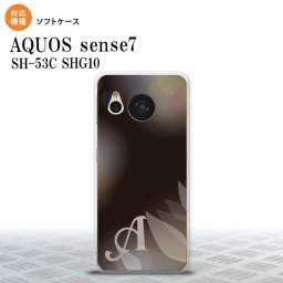 sense7 sense7 スマホケース 背面ケースソフトケース ぼかし 花柄 黒 +アルファベット 2022年 11月発売 nk-sens7-tp1595i