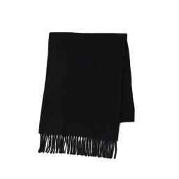 アーペーセー A.P.C. マフラー ストール M15171 WOAFE LZZ ECHARPE AMBROISE BRODEE メンズ BLACK ブラック ウール
