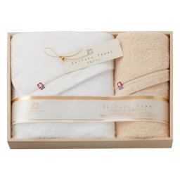 【ギフト対応無料】今治謹製 至福タオル バスタオル&フェイスタオル (SH55050) ※送料無料(北海道・沖縄は除く)
