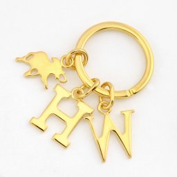 ハンティングワールド HUNTING WORLD キーリング キーホルダー 2363-1-300 KEY FOB キーフォブ ゴールド