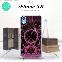 iPhoneXR iPhone XR スマホケース ハードケース 時計 妖精 黒 ピンク メンズ レディース nk-ipxr-1255