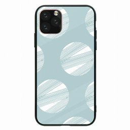 ラウンド型 ウルトラスリム 耐衝撃 背面ガラス 強化ガラス iPhone11対応ケース TPU ハードケース iPhone11ProMax iPhoneX/XS iPhoneXR iPhone8plus iPhone7 ケース北欧柄 ノルディック 総柄 和風 大人可愛い