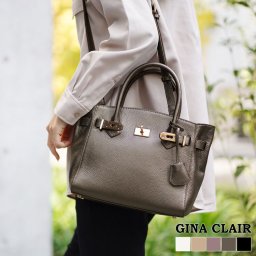 本革 バッグ レディース ブランド GINA CLAIR ハンドバッグ ショルダーバッグ かわいい 斜め掛け 2way レザー 牛革 シュリンクレザー 鞄 本革バッグ 2wayバッグ ギフト プレゼント ギフト 母の日 (09000329r) クリスマス 女性 定年退職 バレンタイン 成人祝い
