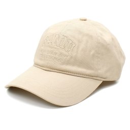 ガニー GANNI キャップ ベースボールキャップ 帽子 ロゴ A5861-135 レディース ベージュ 海外正規品