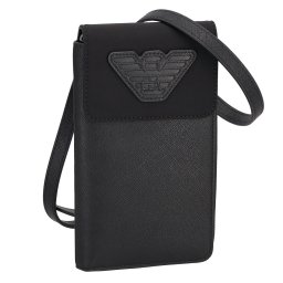 エンポリオアルマーニ EMPORIO ARMANI バッグ ポシェット ミニバッグ ショルダーバッグ 斜め掛けバッグ スマホショルダー ショルダーウォレット Y4R321 Y216J 81073 メンズ ブラック