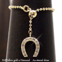 ピンキーリング チェーンリング 馬蹄 ホースシュー 18金 18k k18 イエローゴールド ピンクゴールド ホワイトゴールド チャーム クサリ カットボール 指輪 幸運 お守り 婚約指輪 レディース ジュエリー アクセサリー プレゼント ギフト 人気 おすすめ 送料無料