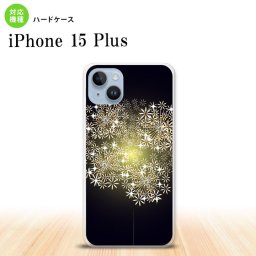 iPhone15 plus iPhone15 plus スマホケース 背面ケース ハードケース 花火 小玉 黒 2023年 9月発売 nk-i15pl-216
