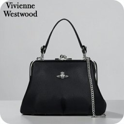 ヴィヴィアン ウエストウッド ハンドバッグ レディース ブランド Vivienne Westwood がま口 2WAY 4B010007W BLACK ビビアン