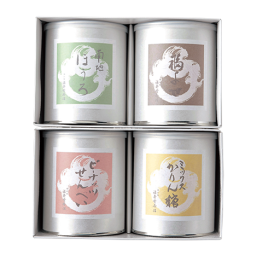 丸缶せんべい　4缶入