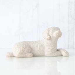 ウィローツリー 彫像 Love my Dog (lying down) - 私の愛犬 3cm いぬ | おしゃれ 置物 彫刻 人形 インテリア スーザン･ローディ 正規輸入品