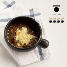 TOJIKI TONYA トウジキトンヤ こぶし とんすい 《同色4個セット》[萬古焼 トンスイ セット 耐熱 陶器 食器 和食器 和モダン おしゃれ 黒 白 鍋 料理 取り皿 器 オーブン 直火 対応 グラタン皿]