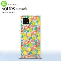 SH-54B SHG05 AQUOS sense6 スマホケース ハードケース 花柄 春 ピンク メンズ レディース nk-sens6-1705