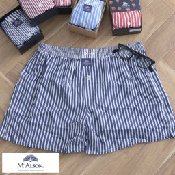 McAlson メンズ ボクサー トランクス ストライプ パンツ ショーツ 