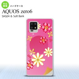 SHG04 SHG04 ZERO6 AQUOS zero6 スマホケース ハードケース 花柄 ミックス E ピンク メンズ レディース nk-zero6-307