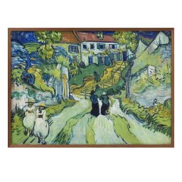 フィンセント ファン ゴッホ オーヴェールの階段 A3 サイズ ポスター アート おしゃれ 絵画 インテリア 北欧 イラスト マット紙 艶消し アートパネル 額 フレーム デザイン 壁掛け ギフト 新築祝い ディスプレイ 引越し祝い　新生活　空間デザイン 