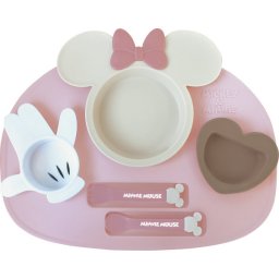 アイコンランチプレート ミニーマウス×ピンクベージュ ／ベビー食器 授乳用品・ベビー用食事用品 キッズ・ベビー・マタニティ 敬老の日 プレゼント ギフト お彼岸 お供え 秋 2026 送料無料 ギフト プレゼント プチギフト 内祝い 快気祝い 出産祝い 結婚祝い 引出物 新築祝い お返し