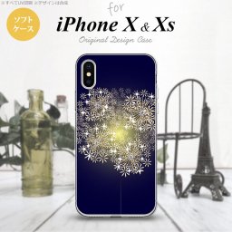 【iPhoneX】【スマホケース/スマホカバー】【アイフォンX】iPhoneX スマホケース カバー アイフォンX 花火（B） 紺 nk-ipx-tp218【メール便送料無料】