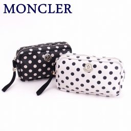 モンクレール ポーチ MONCLER ダウン コスメポーチ 化粧ポーチ レザー 小物 ロゴ 4109A600120007154 ブランド 人気