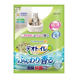 ユニ チャーム デオトイレ ふんわり香る消臭 抗菌サンド ナチュラルグリーンの香り 3.8L 猫用品 ねこグッズ ペットグッズ ペット用品