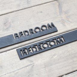ナチュラル雑貨 BEDROOM ベッドルーム 木製 ブラック ウッデンアルファベット 切り文字 Natural インテリア雑貨 高さ24mm 厚さ4mm おしゃれ 表札風
