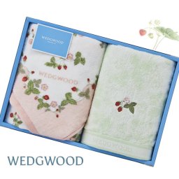 ウェッジウッド フェイスタオル2枚 ピンク WEDGWOOD 箱入りギフト タオルセット 天然素材 綿100％ 〈WW4660/TT84205656〉 r8a