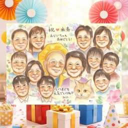 誕生日のお祝いに、似顔絵で幸せ体験しませんか。 米寿 似顔絵 贈り物 名入れ 手描き ギフト プレゼント 誕生日 記念日 長寿 お祝い 大人数 ご両親 孫 祖父母 修正無料 下書き確認 名入れ 親孝行 サプライズ 宝物 実績多数 88歳 宝物 傘寿 米寿祝い 百寿祝い 長寿祝い 二次会 応援 白寿祝い 節目 お祝いの品 メモリアルギフト 喜ばれる オーダーメイド ホワイトデー 傘寿祝い 卒寿祝い