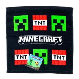 マインクラフト Minecraft タオルＳ クリーパー&TNT火薬 マイクラ ハンドタオル ブラック