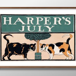 エドワード ペンフィールド Harper’s July 猫 ネコ A3 サイズ ポスター アート おしゃれ 絵画 インテリア 北欧 イラスト マット紙 艶消し アートパネル 額 フレーム デザイン 壁掛け ギフト 新築祝い ディスプレイ 引越し祝い　新生活　空間デザイン 