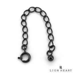 ライオンハート 延長チェーン パーツ シルバー925 ブラック 黒 メンズ ブランド LION HEART