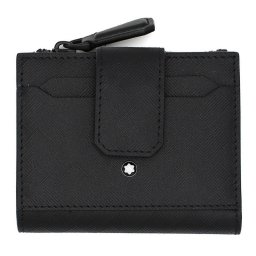 モンブラン MONTBLANC エクストリーム 3.0 ミニウォレット 財布 二つ折り財布 折りたたみ財布 小銭入れ付き WALLET MB198869 メンズ レディース ユニセックス ブラック 本革 レザー