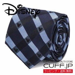 Disney ミッキーマウス ブルー チェック ネクタイ プレゼント ギフト父 彼氏 夫 結婚祝い 誕生日