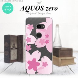 AQUOS zero アクオス ゼロ 801SH スマホケース カバー ハードケース 花柄・サクラ ピンク nk-801sh-053[スマホ,スマホケース,スマホカバー,ケース,カバー,ジャケット]