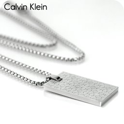 カルバンクライン ネックレス ペンダント メンズ CALVIN KLEIN アイコニック ICONIC プレート 35000404 シルバー アクセサリー ジュエリー ブランド 高級 おしゃれ プレゼント 男性 実用的 かっこいい