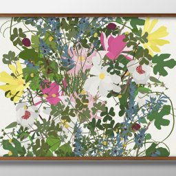 フラワー 花 ボタニカル 植物 A3 サイズ ポスター アート おしゃれ 絵画 インテリア 北欧 イラスト マット紙 艶消し アートパネル 額 フレーム デザイン 壁掛け ギフト 新築祝い ディスプレイ 引越し祝い　新生活　空間デザイン