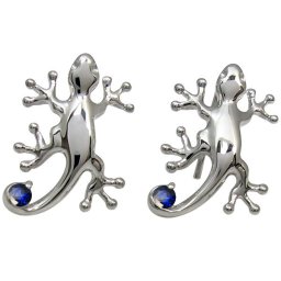 サファイア ヤモリ メンズピアス 無くしにくい メンズピアス フックピアス 父の日 2024