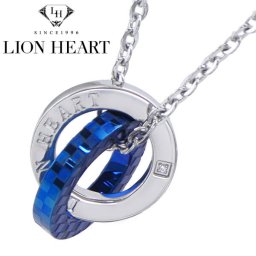 【クリーナープレゼント】 ライオンハート  ネックレス ペンダント LION HEART ブルーIP メンズ  アクセサリー ステンレス製 04N135SMBL 国内正規品 ホワイトデー バレンタインデー クリスマス 結婚記念日 還暦祝い 入学 卒業 入社祝い 退職 プレゼント ギフト 贈り物 恋人 カップル 夫婦 母の日 父の日 