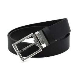 MONTBLANC モンブラン ベルト MB126028 BELT ベルト ローラーディテール付きレクタンギュラー メンズ ブラック