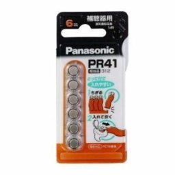 パナソニック PR-41-6P【空気亜鉛電池】補聴器用（6個入り）