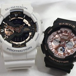 カシオ 恋人たちのGショック ペアウォッチ G-SHOCK BABY-G GA-110RG-7AJF BA-130-1A4JF 送料無料 国内正規品 記念日 誕生日 プレゼント お揃い ホワイト 白 ブラック 黒 クリスマス お祝い 結婚 婚約 20代 30代 40代 50代 カップル 夫婦