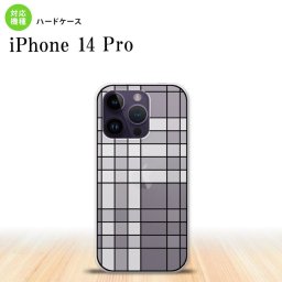 iPhone14 Pro iPhone14 Pro 背面ケース カバー ステンドグラス風 おしゃれ チェック ホワイト ステンドグラス風 かわいい おしゃれ  nk-i14p-sg46