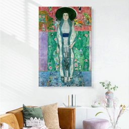 グスタフ クリムト フリーデリケ・マリア・ベーアの肖像 名画 絵画 40cm×60cm インテリア ファブリック 人気 絵 壁掛け 装飾 ホテル カフェ 旅館 リビング オシャレ アートパネル プレゼント 送料無料