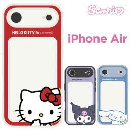 サンリオ iPhoneAir ケース クリア 半透明 ハローキティ クロミ  キャラクター グッズ スマホ カバー エアクッション ハイブリッド 耐衝撃 iPhone 2025 6.6inch １眼 アイホン アイフォン マットクリア SANG-581