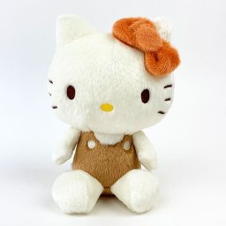 サンリオ ハローキティ ファンシーレトロ お座りぬいぐるみ インテリア ブラウン