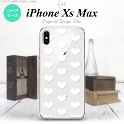 iPhoneXsMax iPhone XS Max スマホケース ハードケース ハート A 白 メンズ レディース nk-ixm-019