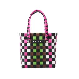マルニ MARNI バッグ ハンドバッグ かごバッグ 編みバッグ バスケットバッグ M00178 M00IW 0M340 SHOULDER BAGS レディース MULTI ピンク系マルチカラー