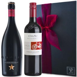 夏ギフト お中元 ビール ギフト【無料リボンラッピング】 ビール ギフト クリスマス ビール ワイン ギフト 2本セット「プレミアムビール スペインビール イネディット」「カベルネ・ソーヴィニヨン ビシクレ タ ・レゼルバ 赤ワイン ミディアムフルボディ チリ」750ml リボン化粧箱包装