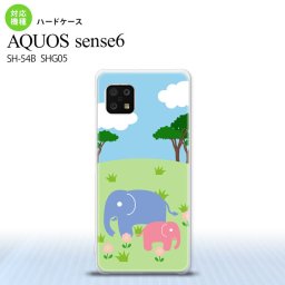 SH-54B SHG05 AQUOS sense6 スマホケース ハードケース ゾウ メンズ レディース nk-sens6-691