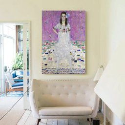 グスタフ クリムト メーダ・プリマヴェージ 名画 絵画 50cm×70cm インテリア ファブリック 人気 絵  壁掛け 装飾 ホテル カフェ  旅館 リビング オシャレ  アートパネル プレゼント 送料無料