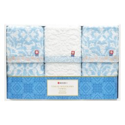 実りの秋の贈り物 今治製フェイスタオル3P nishikawa 34×75cm